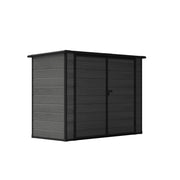 Wood Effect Plastic Garden Storage Shed Outdoor Storage House Tool Sheds 7 x 4FT