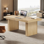 63 Inch Modern Executive Desk Large Wooden Office Computer Desk Writing Table