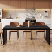 Industrial Dining Table for 6-8 People, 180cm Rectangular Kitchen Dinner Table