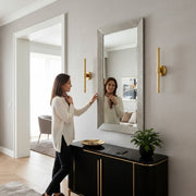 Extra Large Mirror Silver Bevelled Thick Classic Art Frame Wall 140cm x 80cm