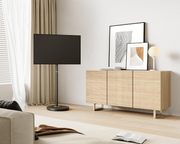 FITUEYES TV Floor Stand for 24-48 Inch Minimalism Corner TV Stand Tall Modern