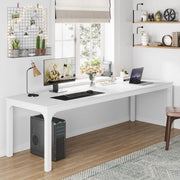 78.7 Inch Extra Long Computer Desk 2 Person Desk Industrial Office Writing Table