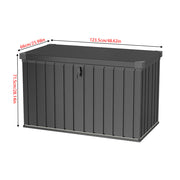 Extra Large 400Ltr Garden Cushion Storage Box Waterproof Patio Deck Chest w/ Lid