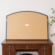 Black Arched Window Wall Mirror - 100cm x 70cm