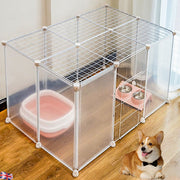 16 Panel Pet Dog Pen Foldable Cat Puppy Rabbit Playpen Indoor Enclosure Run Cage
