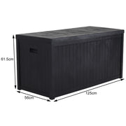 Large Outdoor Storage Box Garden Patio Plastic Chest Lid Container Multibox Shed