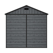 Plastic Sheds Outdoor Garden Shed 8x4FT Wood Grain Utility Tool Storage House