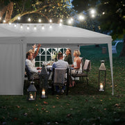 3m x 6m Pop Up Gazebo Party Tent Canopy Marquee with Storage Bag White