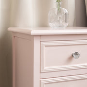 Pink 3 Drawer Bedside Table - Sophia Pink Range