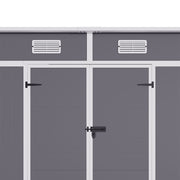 6x4 Large Plastic Shed Outdoor Garden Tools Storage House w/ Ventilation, Window
