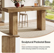70.9 Inch Modern Bar Table Rectangular Counter Height Pub Table for Home, Bistro