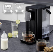2.5L Instant Filtered Hot Water Dispenser/Kettle +3 Filters 45°-100°C 150-500ml