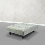 Large Square Footstool Coffee Table Upholstery Fabric Footstools Matching Button