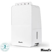Woods MDK11 White Dehumidifier 10L Per Day 50m² Laundry Mode 1.8L Tank Timer