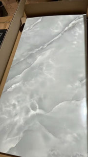 48X Marble Tiles Wall Sticker Self-Adhesive Stick Kitchen Bathroom Decor 30*60CM
