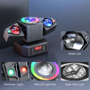 105W Moving Head Party Light Rotating Disco Ball Laser Beam Strobe Remote DMX