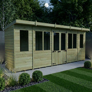 Total Sheds Pent Summer House Various Sizes Pressure Treated UK Manufactured