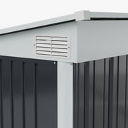4 x 9ft Lean to Garden Metal Shed Ventilated Tool Storage House Waterproof Sheds