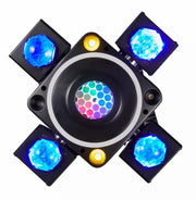 140W RGBW LED Laser Beam 4Arms Moving Head Stage Light DMX DJ Disco Party Lights