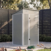 6x4ft 5x3ft 3x2ft Garden Storage Bike Tool Shed Sloped Roof Outdoor Garbage Bin