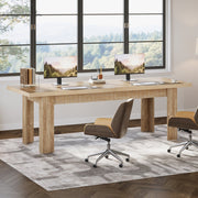 200cm Extra Long 2 Person Desk, Modern Double Computer Desk for Home Office