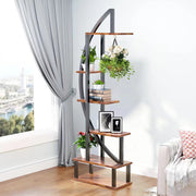 6 Tier Metal Plant Stand Heart-shape/Moon Rack Flower Pot Shelf Indoor Outdoor