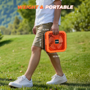 Kehot Camping Fan 90° Oscillating Foldable Solar USB-C LED Light Power Bank