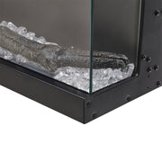 70'' Electric Fireplace 12 LED Color Media Freestand/Inset Fire 3 Side Panoramic