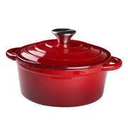 26cm Cast Iron Casserole Dish Pot w/Lid Dutch Oven 5L Enameled Stew Pot Stockpot