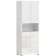 180cm Tall Kitchen Cupboard, Pantry Storage Cabinet, High Gloss White