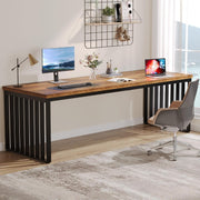 180cm Long Computer Desk 2 Person Desk Workstation Study Desk for Home Office