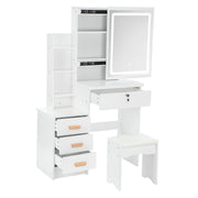 Dressing Table With Drawers Mirror Stool Set Makeup Desk Vanity Table Bedroom