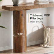 63-Inch Console Table, Farmhouse Narrow Entryway Sofa Table For Living Room
