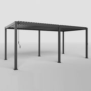 Mirador Louvered Aluminium Pergola 3x6m 10x20ft Anthracite Garden Canopy