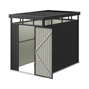 8.5ft x 5.4ft Pent Metal Garden Storage Shed Motorcycle Sheds with Lockable Door