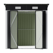 6x4ft 5x3ft 3x2ft Garden Storage Bike Tool Shed Sloped Roof Outdoor Garbage Bin