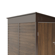 4.6 x 9 FT Metal Outdoor Storage Shed Lockable Double Door Steel Garden House