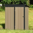 5 X 3FT Metal Garden Shed Outdoor Storage Cabinet House Box Pent Roof Lockable