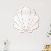 Large Pink Shell Shaped Wall Mounted Mirror - 60cm x 60cm
