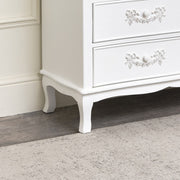 White Wooden Chest of Drawers Storage Unit Shabby French Chic Bedroom Furniture