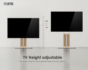 FITUEYES Zen Series TV SALE! Floor Stand 55-88 Inch Height Adjustable Beech Wood