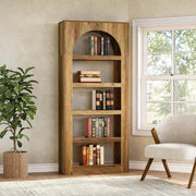 5-Tier Modern Arched Bookshelf,70.8