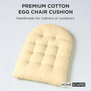 Hanging Egg Chair Cushion for Garden, Outdoor Swing Chair Seat Pad Cushion Round