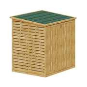 Outdoor Wooden Wheelie Bin Storage Dual Garbage Bin Shed Garden Rubbish Store UK