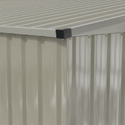 Garden Shed Apex Roof 8X6FT Metal With Free Foundation Base Tools Storage House