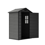 Grey Wood Grain Plastic Garden Shed 6x8 6x6 5x3 Outdoor Tool Bike Storage House
