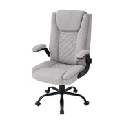 Office Chair Padded High Back Swivel with Height Adjustable Executive Game Grey