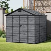 8x4 6x4 8x6 Large Plastic Shed Outdoor Garden Tools Storage House w/ Door&Window
