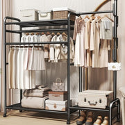 Clothes Rail 120KG Load Clothes Rack Shelfs Shoe Rack Display Stand Heavy Duty