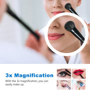 Illuminated Bathroom Mirror With LED light Bluetooth Shaver Socket Demister